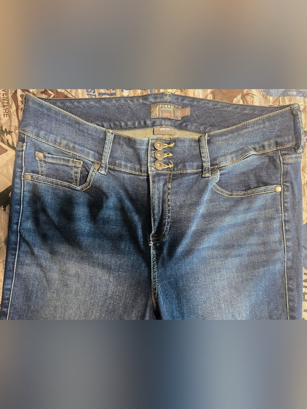 torrid Men’s Indigo Blue Slim Jeans with Triple-Button Waist